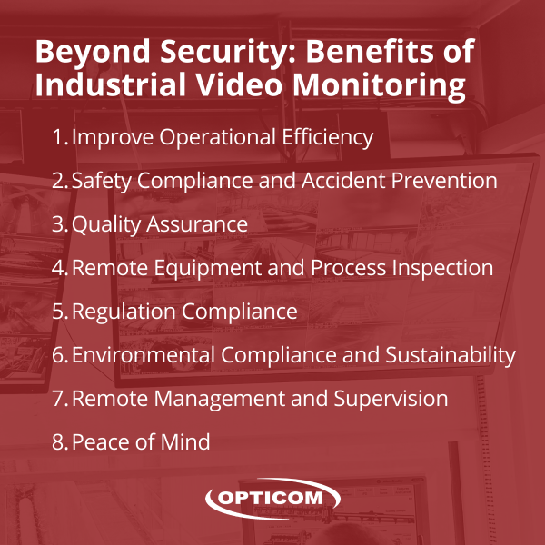 Opticom Beyond Security Benefits of Industrial Video Monitoring